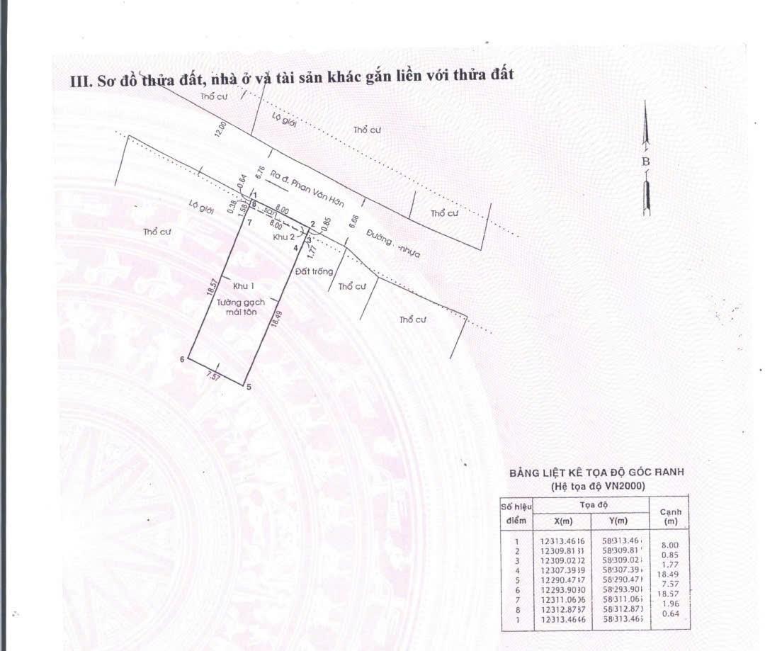 NHÀ KHO 8X20, ĐẤT Ở, PHAN VĂN HỚN BÀ ĐIỂM, HÓC MÔN - Ảnh 2